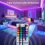 MINGER Led Strip Lights 65.6ft, Color Changing Light Strips with Remote, 20 Preset Colors and 6 DIY Colors, 600 Bright Led Lights, Back Adhesive, Flexible for Room, Bedroom, Living Room, Ceiling
