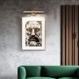 MantoLite LED Wall Light,Vanity 15inch Aluminum Picture Artwork Lighting Fixture, Plug-in with Switch for Bathroom Mirror Lamp Modern Home Restaurant Bedside Wall Lamps Sconces,11W 3000K Matte Brass