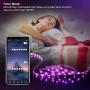 LED Strip Lights, 32.8ft RGB LED Light Strips 300 LEDs SMD5050 Color Changing Light Strips, Voice and Music Sync Smart LED Tape Lights for Home, TV, Bar and Party Decoration-Remote Control