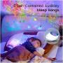 TOMNEW Galaxy Projector for Bedroom,Mermaid Light Ocean Wave Projector with Remote Control ,12 LED Adjustable Brightness & 8 Lighting Modes,Bluetooth Music Speaker for Kids Adults Bedroom