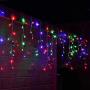 Toodour LED Icicle Lights, 360 LED Christmas Lights, 29.5ft, 8 Modes, Window Curtain Fairy Lights with 60 drops, Icicle Fairy Twinkle Lights for Christmas, Party, Holiday Decorations (Multicolor)