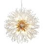 BOKT Modern Firework Chandelier 12 Lights Golden Crystal Pendant Light Fixtures with 7W G9 LED Bulbs, Dandelion Hanging Pedant Light for Living Room Dining Room Restaurant (Gold, 21.7''/ 55cm)