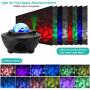 Galaxy Star Projector Starry Projector Light with 21 Lighting Modes with Remote Control& Built-in Music Player Ocean Wave Star Projector As Gifts Decor Birthday Party Wedding Bedroom Living(Black)