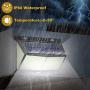 Solar Lights Outdoor 288 LED (4 Packs), Solar Powered Security Lights Outside Motion Sensor Lights with 3 Lighting Modes, 270° Wide-Angle, IP65 Waterproof Wireless for Wall Fence Yard Patio Garage
