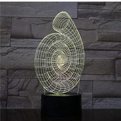 Night Light Abstract Spiral Table Lamp Gifts 3D Lights 3D ecorative Table Lamps for Living Room 16 Colors with Remote Control y2