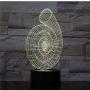 Night Light Abstract Spiral Table Lamp Gifts 3D Lights 3D ecorative Table Lamps for Living Room 16 Colors with Remote Control y2