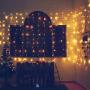 Hopolon LED Window Curtain Lights, 8 Modes Plug in Twinkle Fairy Lights, Outdoor Indoor String Lights Wedding Party Home Garden Bedroom Wall Decorations,UL Certified (Warm White)