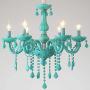 Chandelier Candle Ceiling Lights Pendant Ceiling Fixture Lamp Dining Room Flush Mount Chandeliers Green 5 Lights