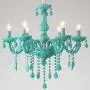 Chandelier Candle Ceiling Lights Pendant Ceiling Fixture Lamp Dining Room Flush Mount Chandeliers Green 5 Lights