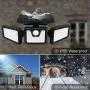 SEFON Solar Lights Outdoor with Motion Sensor, 3 Heads Security Lights Adjustable 70LED Flood Lights Outdoor Spotlights 360° Rotatable IP65 Waterproof Wireless Wall Lights for Porch Yard Garage, 1 Pc SEFON Solar Lights Outdoor with Motion Sensor, 3 Heads Security Lights Adjustable 70LED Flood Lights Outdoor Spotlights 360° Rotatable IP65 Waterproof Wireless Wall Lights for Porch Yard Garage, 1 Pc