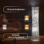 Floor Lamp, CHIPHY 39'' dimmable Standing Lamp, 7 Colors Changing LED Bulbs and 10 Levels Brightness and Color Temperature, Remote Control, marble Fabric Shade, Modern for Bedroom, Kids Room, Play Room
