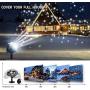 Christmas Snowflake Projector Light Indoor Outdoor Snowflake Rotating Projection Lamp with Remote Control for Xmas Party Holiday and Garden Deco, Cool White 6000K Waterproof