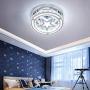 Star Ceiling Lamp Kids Crystal Light 29CM Flush Mount LED Star Moon Crystal Pendant Lamp Night Lights for Room Decor, Home Theater Lighting, or Bedroom Livingroom (Cool White)