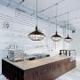 HMVPL Industrial Metal Cage Swag Pendant Light with Plug in Cord and Dimmer Switch, Hanging Ceiling Lamp for Dining Room Hallway Barn Garage, Black Finish