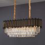 Nordic Crystal Chandelier Lighting Luxury Pendant Light Raindrop Chandelier Ceiling Light Fixture for Dining Living Room Bedroom Home Hallway