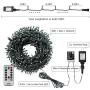 108FT 300LED Christmas String Lights with UL Certified, Waterproof Outdoor Indoor Fairy String Lights for Party, Christmas Tree, Holiday Decoration (Warm White+White)