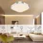 Viugreum 16W 12'' Modern LED Ceiling Light Flush Mount, 3000K Warm White 900LM Square LED Ceiling Lamp Fixtures for Living Room/Kitchen/Bedroom/Dining Room, Commercial or Residential Lighting