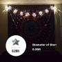 ACRAFT Twinkle Star String Lights Plug in Fairy Lights for Bedroom with End-to-end Connector Decorative Lighting for Teen Girl Boy Tee Pee