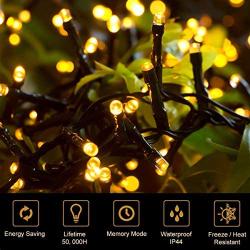 Quntis 2000 LEDs Christmas String Lights - Outdoor & Indoor 165Ft Waterproof Fairy Lights 8 Modes Holiday Decoration Twinkle Lights for Home Garden Wedding Party Xmas Tree, Warm White