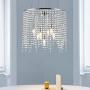 Maxax Crystal Chandeliers 7 Lights Pendant Lights for Dining Room,Kitchen(Chrome)