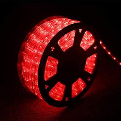 Ainfox LED Rope Light, 150Ft 1620 LEDs Indoor Outdoor Waterproof LED Strip Lights Decorative Lighting (red)