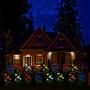New Material Outdoor Realistic Solar Powered Rose Lights Flower Stake, for Garden Patio Yard Pathway Decoration, Blue
