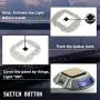Happybuy Driveway Lights 16-Pack Solar Driveway Lights Bright Blue with Screw Solar Deck Lights Outdoor Waterproof Wireless Dock Lights 6 LEDs for Path Warning Garden Walkway Sidewalk Steps