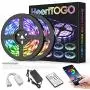 LED Strip Lights for Bedroom 32.8ft HEERTTOGO Waterproof IP65 300 LEDs 5050 RGB LED Lights Strip Music Sync Color Changing RGB LED Strip with Blutooth IR Remote Controller and Wired Controller