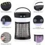 Mosquito Killer Lamp, ViViLarm Rechargeable Solar & USB Powered Bug Zapper, IP66 Waterproof Hanging Camping Lantern, Portable Insect Fly Pest Trap for Indoor Outdoor Backyard Patio Traveling Hiking