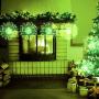 Bcga 4 Packs Firework Lights Copper Wire LED Lights, 8 Modes Dimmable String Fairy Lights with Remote Control, Waterproof Hanging Starburst Lights for Parties,Home,Christmas Outdoor Decoration, Green
