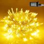 42.6FT 100LED Indoor Outdoor String Lights, Waterproof Fairy Lights with 30V Power Plug in, 8 Lighting Modes for Bedroom, Garden, Wedding Party, Christmas Decoration (Warm White)