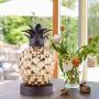 Mercury Glass Pineapple Lamp, Golden Glass Table Lamp for Bedroom, Dresser, Living Room, Kids Room, Coffee Table, Office, Bookstore, Festival Decor and Gift (Gold)