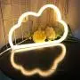 LED Signs Neon Lights for Wall Decor,USB or Battery Decor LED Light,Neon Signs for Bedroom,Decorative LED Neon Light Sign for Bar,Christmas,Home Party,Kids,Girls Living Room (Cloud-Warm White)