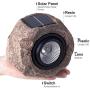 Landscape Rock Light, Solar Powered Garden Lights Outdoor Decorative Waterproof LED Spotlight for Decor, Ground, Driveway, Pathway, Walkway, Yard, Patio