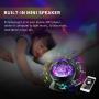 Aurora Night Light, LED Aurora Projector Night Lamps with Remote, 8 Mode Lighting Shows, Built in Speaker and Timing, Mood Relaxing Soothing Night Light for Baby Kids Adults (UL Adapter)