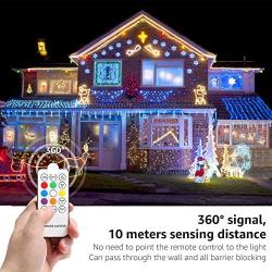 LE 50W Outdoor RGB Color Changing LED Flood Light with Super Bright Daylight Security Lighting, Plug in Multicolored Dimmable Landscape Spotlight Floodlight for Backyard House Deck Home Wedding Stage