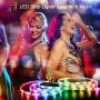LED Strip Lights 32.8ft, Allkeys Led Lights Strip 5050 RGB 300 LEDs with 24 Keys IR Remote Controllers, LED Lights Color Changing Waterproof Music Sync APP Control for Bedroom Party Home Decoration