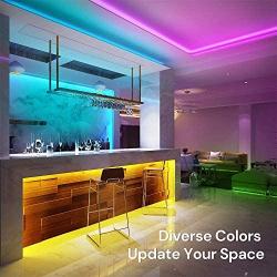 LED Strip Lights, Calo 32.8ft Strip Waterproof RGB Colored Rope Light Music Sync 5050 LED Tape Lights, Flexible Color Changing, App Control with Remote, 7 Scenes Mode for Bedroom, Room, Kitchen, Party