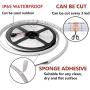 YORMICK LED Strip Lights, 32.8 Feet/10M 300LED Light Strip SMD 5050 Waterproof Flexible RGB Strip Lights with 44 Keys IR Remote for Home Kitchen Bar Counter Cabinet Party Christmas Decoration