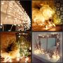 UL Certified 66 Feet 200 Count Clear Christmas String Lights, Pack of 2 Sets 33 Ft 100 Incandescent White Wire Light Set, Connectable Home Decor Lights for Bedroom Curtain Wedding Holiday (Clear)