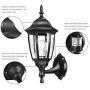 EMART Outdoor Porch Light LED Exterior Wall Light Fixtures, Special Handling Anti-Corrosion Plastic Material, Waterproof Security Lamp for Wall, Garage, Front Porch - 2 Pack