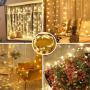Dienalls Led Fairy Lights, Curtain Lights for Room Wall Bedroom Decor, Led String Lights Waterproof 300LED Remote Control, Hanging Lighted Curtains for Tiktok & Teen Girls 9.8ftx9.8ft White