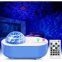 Star Projector Night Light Sky Galaxy Projector Ocean Wave Starry Night Light Projector with Bluetooth Music Speaker & Remote Control for Decor Bedroom, Home Theatre, Game Rooms, Kids