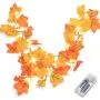Thanksgiving Decorations Lighted Fall Garland, Thanksgiving Decor Halloween String Lights 8.2 Feet 20 LED, Thanksgiving Gift Fall Decor for Home Holiday Autumn Garland Indoor