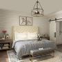 ISURAUL Farmhouse Chandelier for Dining Rooms, 16” 3-Lights Farmhouse Lighting for Living Room and Entryway
