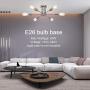 VINLUZ 6 Lights Modern Sputnik Chandelier Brushed Nickel Flush Mount Ceiling Light Contemporary Chandelier for Dining Room Living Room Kitchen