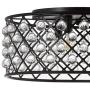 JONATHAN Y JYL9024A Gabrielle 19'' Metal/Crystal LED Flush Mount Ceiling Contemporary Dimmable, 2700K Cozy Warm Light, for Kitchen,Hallway,Bathroom,Stairwell, Oil Rubbed Bronze/Clear