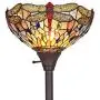 Tiffany Floor Lamp Enhance Home | Office Living Space, Handcrafted Floor Lamps for Living Room, Capulina Stained Glass Floor Lamp with a Classic Feel - Abstract Art Style (Tall: 69.3 x W13.8 inches)