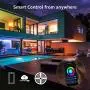 LE LED Strip Lights, 32.8ft WiFi Smart Waterproof Color Changing LED Strips, SMD 5050 LED Rope Light, App&Remote Controlled, Tape Light for Bedroom, Home and Kitchen