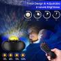 HANGRUI Star Projector, Starry Sky Night Light Projector with Bluetooth Music Speaker & Remote Control for Bedroom & Party, Galaxy Projector Lamp with Voice Control & APP Timer Setting for Baby & Kids